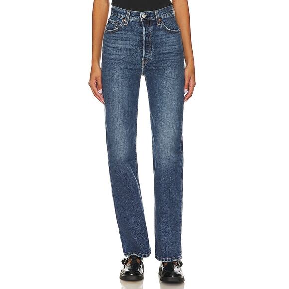 Levi's Denim - Levi'S 'Ribcage' Blue Cotton Full Length Size 29